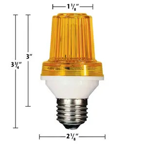 Led Strobe Light Bulb E27 LED Strobe Bulb Flashing Light For Holiday Lighting