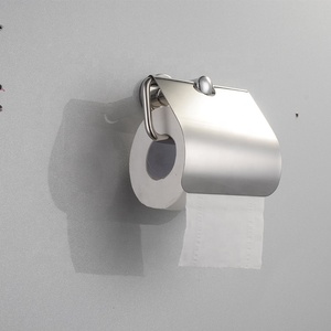 HUICI en acier Inoxydable carré boîte à mouchoirs En Acier Inoxydable pour Salle de bain Mini Porte <span class=keywords><strong>Papier</strong></span> <span class=keywords><strong>Toilette</strong></span> <span class=keywords><strong>Rouleau</strong></span> <span class=keywords><strong>Papier</strong></span> Boîte à Mouchoirs - Product Image 2