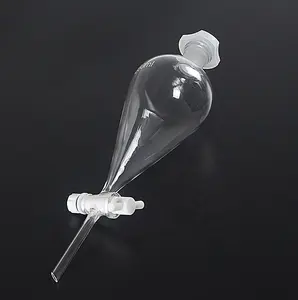 מעבדות זכוכית Separatory משפך 1000ml עם PTFE ברזלים