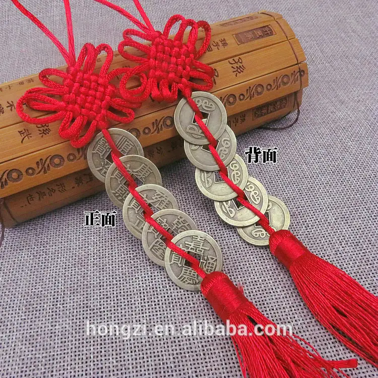 Pièces de monnaie en cuivre ancien chinois, Feng Shui, décoration pour la maison, pièces de monnaie, porte-bonheur, cadeau de <span class=keywords><strong>santé</strong></span>