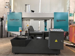 GB4240Z60 मेटर/स्लैंट एंगल कटिंग 0-60 डिग्री घूमने योग्य अर्ध स्वचालित बैंड सॉविंग मशीन - Product Image 3