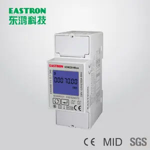 Sdm220- mbus mid gecertificeerd eenfase din rail energiemeter, din- rail mbus energiemeters