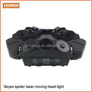 Led Ánh Sáng Sân Khấu DJ Ánh Sáng Laser <span class=keywords><strong>9</strong></span> Đầu 9X80 Mw RGB Laser Công Suất Cao Spider Chùm Di Chuyển đầu Ánh Sáng - Product Image 2
