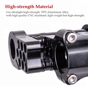 Ztto ulight 7075 אופני סגסוגת אלומיניום גזע 25.4 מ "מ מתכווננת כפול גזע לקיפול אופניים קיפול - Product Image 5