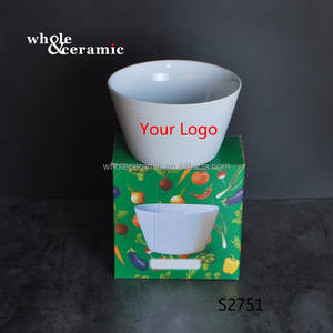 Ensemble de bols en céramique personnalisés coréens, forme de cône, pour mélanger les pâtes, les céréales, les nouilles, le riz, avec logo, cadeau, bol en émail - Product Image 6