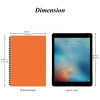 Cahier de notes étanches, gommes, pour ordinateur portable A5, marque intelligente réutilisable, connexion à spirale