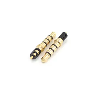 Conector de 5 pinos, conector macho para headphone, computador portátil mp3/mp4, 3.5mm