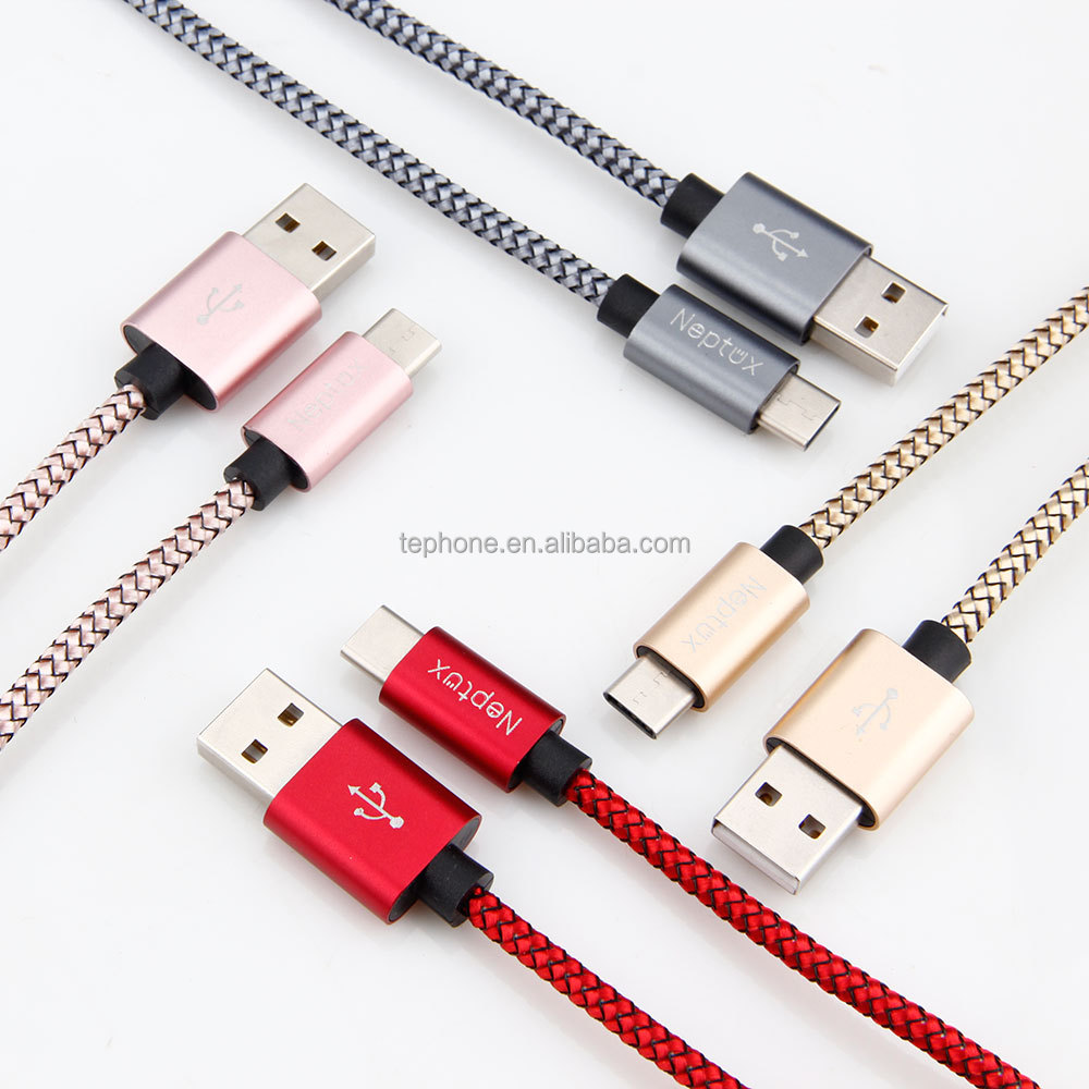 Нейлон Плетеный 1 м 3FT данных Зарядка USB 3.1 Тип C кабель для Nokia/Microsoft/LeTV