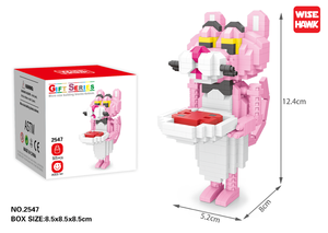 Bloques de Construcción de Ladrillos de Diamante de <span class=keywords><strong>la</strong></span> <span class=keywords><strong>Pantera</strong></span> <span class=keywords><strong>Rosa</strong></span> para Niños de 5 a 7 Años de Edad, de Plástico - Product Image 2