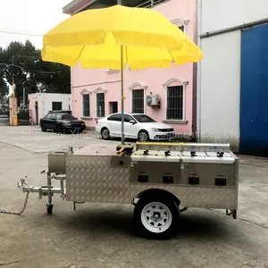 used scooter food cart commercial hot dog trolley cart grill