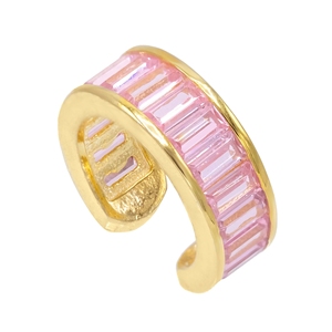 Bijoux bohèmes Bijoux Hip Hop <span class=keywords><strong>Argent</strong></span> 925 Pas de piercing Baguette CZ Boucles <span class=keywords><strong>d</strong></span>'oreilles manchette 2019 - Product Image 3