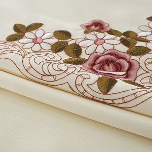 Nappe de table or ciré, linge de table en dentelle brodée, pour restaurant, vente en gros, service de nappe ronde, fournitures d'hôtel, 5 pièces - Product Image 2
