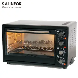 Oven Hitam Empat Kontrol, Alat Keselamatan Oven Hitam 30L 1500W, Empat Saklar Elektrik