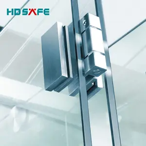 Frameless Accordion Office Sliding Doors Glass Curtain Folding Doors Interior Partition Wall Stacking Bifold Glass Door