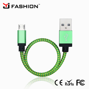 Shenzhen Alta Calidad <span class=keywords><strong>20</strong></span> CM de Nylon Trenzado <span class=keywords><strong>cable</strong></span> USB Cargador de Datos para Apple y android teléfono - Product Image 3