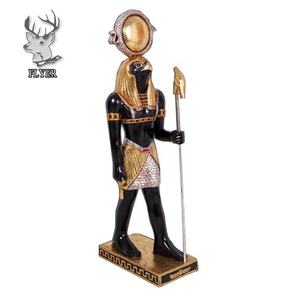 Statua in fibra di vetro a grandezza naturale della fabbrica all'ingrosso l'antico sciacallo egiziano-dio Anubis statua - Product Image 5