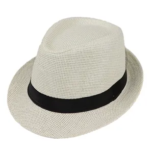 Khuyến Mãi Giá Rẻ Kích Thước Tùy Chỉnh Fedora Mũ Rơm Cho Người Lớn Và Trẻ Em