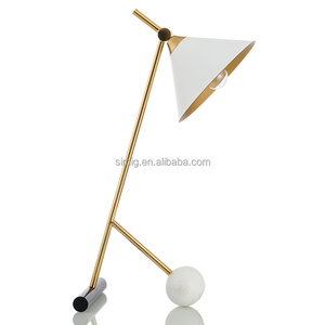 Đèn Trang Trí Simig Kiểu Dáng Sáng Tạo, Đèn Bàn Ba Chân Sang Trọng Có Đế Bằng Đá Cẩm Thạch - Product Image 2