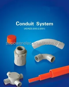 Australia Standar Listrik PVC Conduit Fitting Pipa