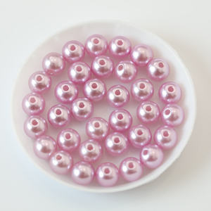 Perlas Redondas de Plástico blanco y arroz de alta calidad estándar de 3 -14mm con 1 agujero para vestido de novia - Product Image 2