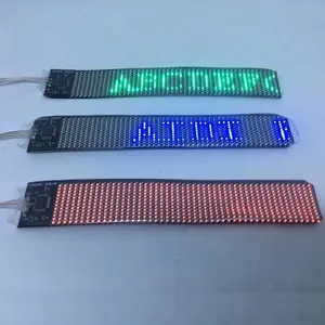 ショー、装飾、値札、靴、バッグ用のリチウム電池付き12X48pixel LED靴看板