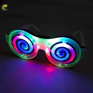 Colorful 2023 LED Light Up Mosquito Coil Glasses New Years Eve Adults Party Decoration