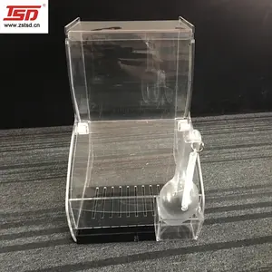 acrylic candy bin with scoop,pick and mix candy display,acrylic sweet display box
