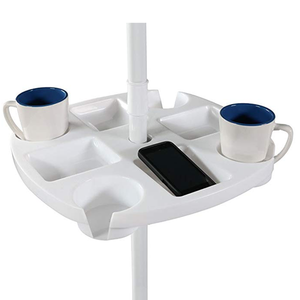 <span class=keywords><strong>Parasol</strong></span> de plage rond en plastique <span class=keywords><strong>avec</strong></span> <span class=keywords><strong>table</strong></span> intégrée pour extérieur, <span class=keywords><strong>jardin</strong></span>, piscine, au design moderne - Product Image 3