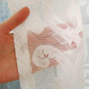 Rideau avec <span class=keywords><strong>oeillet</strong></span> Jacquard en Polyester pur 100%, rideaux blancs prêt à poser, livraison gratuite - Product Image 4
