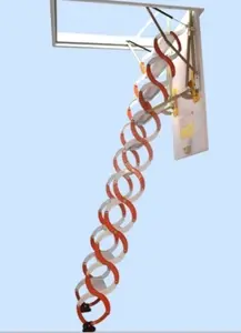 Hot Koop Nieuwe Titanium Legering Indoor Opvouwbare Opvouwbare Loft Ladder