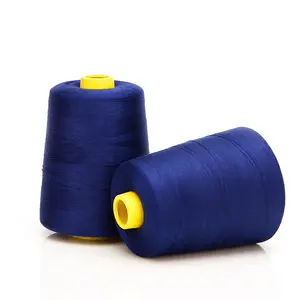 Tex 60 Tex 90 Tex 105 Perma Poly Core Manufacturers Industrial 100 Polyester Cotton Sewing Thread Suppliers for Jeans