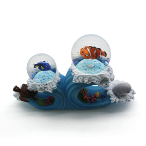 Globe à neige d'animaux marins artificiels, décoration d'<span class=keywords><strong>aquarium</strong></span> en résine sur le thème <span class=keywords><strong>de</strong></span> l'océan, ornement <span class=keywords><strong>de</strong></span> bureau artistique fait à la main, souvenir <span class=keywords><strong>de</strong></span> voyage, cadeau - Product Image 6