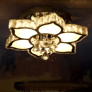 Plafondlamp Moderne Kristallen Kroonluchter Lotus Kroonluchter Bloemvorm Lamp Gemaakt In China