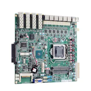 6 ethernet ports motherboard Firewall H170 /H110 Chipset processor dc 12V industrial SBC for Network 4 port PoE