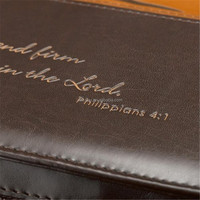 Couverture de Bible rigide en cuir PU bicolore format A5 avec motif floral en relief, idéale pour un cadeau