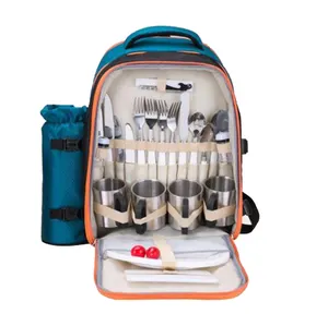 Piknik çanta seti sırt çantası tarzı dayanıklı piknik soğutucu seti 30can soğutucu çanta barbekü ızgara soğutucu çanta