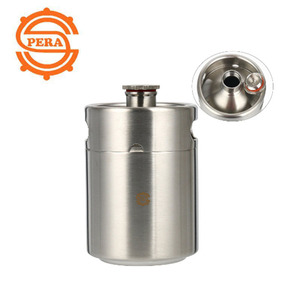 5L 170Oz acier inoxydable Homebrew Mini Keg Growler <span class=keywords><strong>bière</strong></span> Growler brassage faisant - Product Image 2