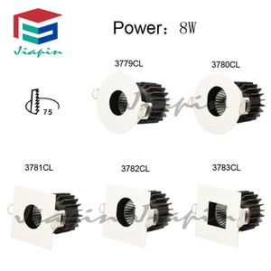 Foco LED de techo ajustable 8W recorte 75mm cuadrado LED COB Downlight - Product Image 3