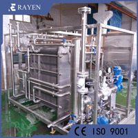 Industrie acier inoxydable boisson tubulaire plaque de tube pasteurisateur lait laitier stérilisateur machine UHT pasteurisateur