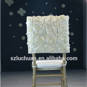 Wholesale Rosette Square <strong>Half</strong> Back <strong>Chair</strong> <strong>Covers</strong> - Product Image 2