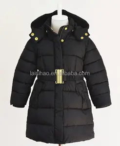 Kinderen Hoody Kleding Winter Black Heavy Gewatteerde Meisjes Jassen