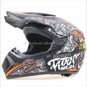 Helm motor Motocross, helm sepeda motor Jet Cascos, Motocross Off Road