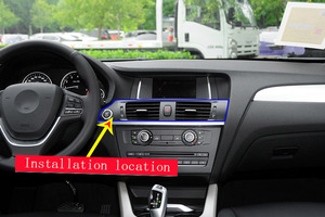 Marco de Rejilla de Ventilación de Aire Acondicionado para Consola Central Estilo Fibra de Carbono para BMW <span class=keywords><strong>X3</strong></span> F25 X4 F26, Accesorios para Automóviles - Product Image 5