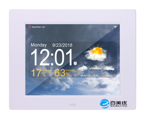 Fanju — alarme de bureau, grand écran LCD, <span class=keywords><strong>WiFi</strong></span> numérique, avec 3 jours de temps, météo - Product Image 2