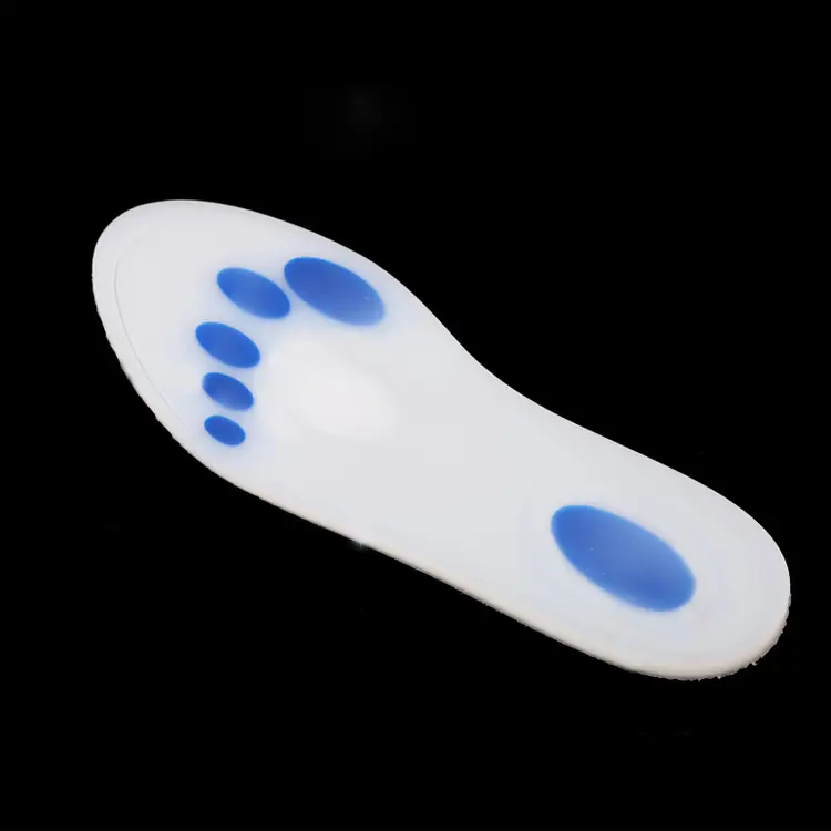 Soutien de la voûte plantaire de haute qualité semelles de pied en gel de silicone souple pour talons transparents