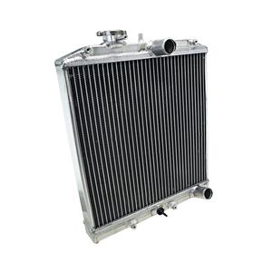 Radiateur de voiture en aluminium PQY RACING-2 rangées 42 mm pour Honda <span class=keywords><strong>Civic</strong></span> Del Sol 92-00 MT EG / EK PQY-SX103 - Product Image 2