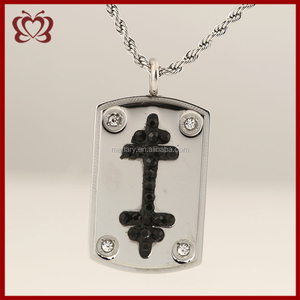 Acier Inoxydable Carré Gym Fitness Charmes 45 <span class=keywords><strong>LBS</strong></span> Poids De Levage Plaque Argent Pierres Précieuses Pendentif Collier Usine - Product Image 6