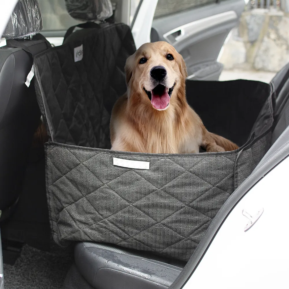 Más tamaño al por mayor de moda de lujo impermeable perro manta coche de la cubierta del asiento del animal doméstico de refuerzo para mascotas perro gato coches