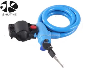 Safety Bicycle Key Cable Lock Stainless Steel Mountain Bike Chain Lock High Security Bicycle Lock