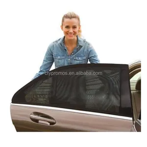 Черная сетчатая Автомобильная Солнцезащитная занавеска для бокового окна